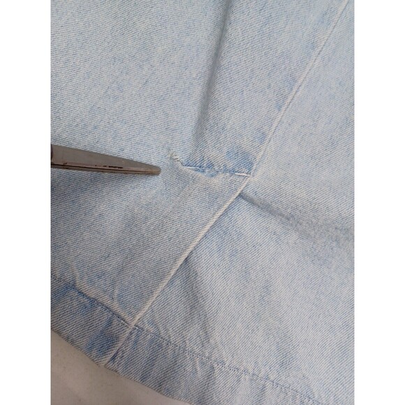 Vintage Dockers Skirt Denim Sz 12 Made in USA Long Light Blue - Picture 5 of 10